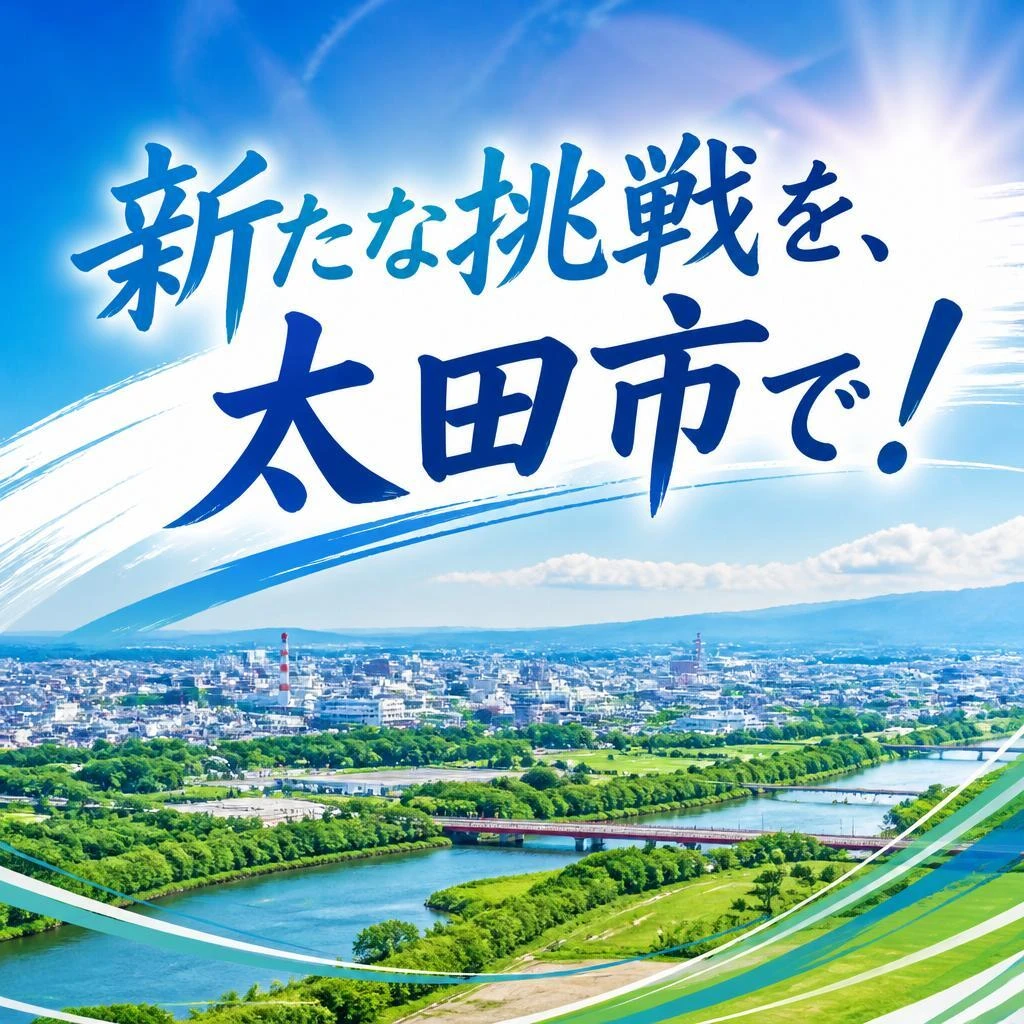新たな挑戦を、太田市で！