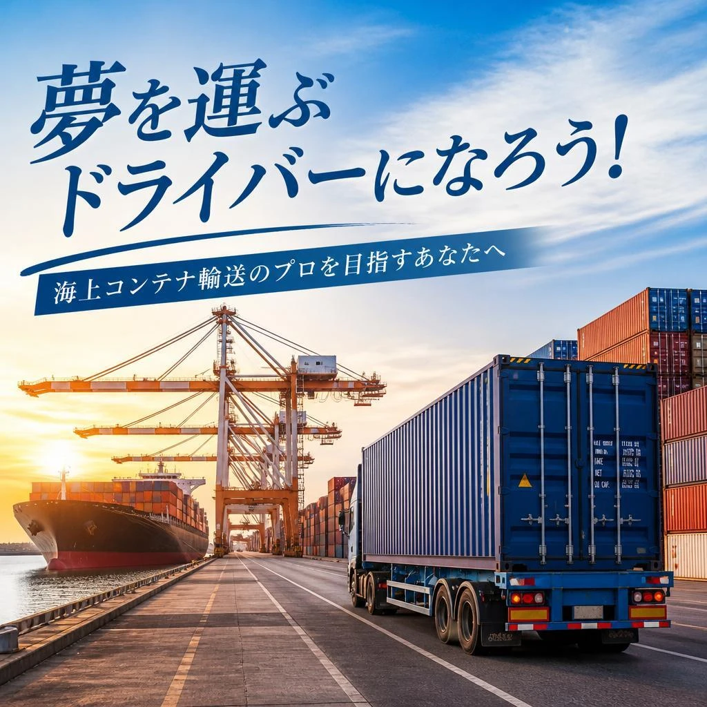 夢を運ぶドライバーになろう！海上コンテナ輸送のプロを目指すあなたへ