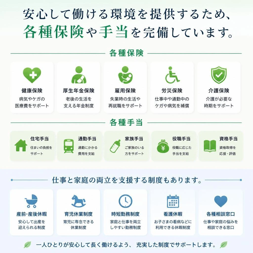 福利厚生と待遇