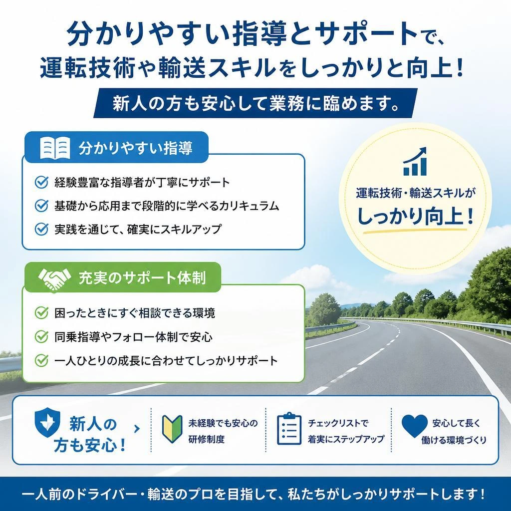 研修とサポート体制