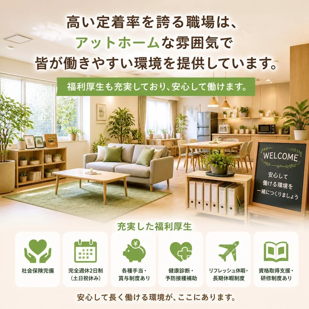 充実した福利厚生と職場環境