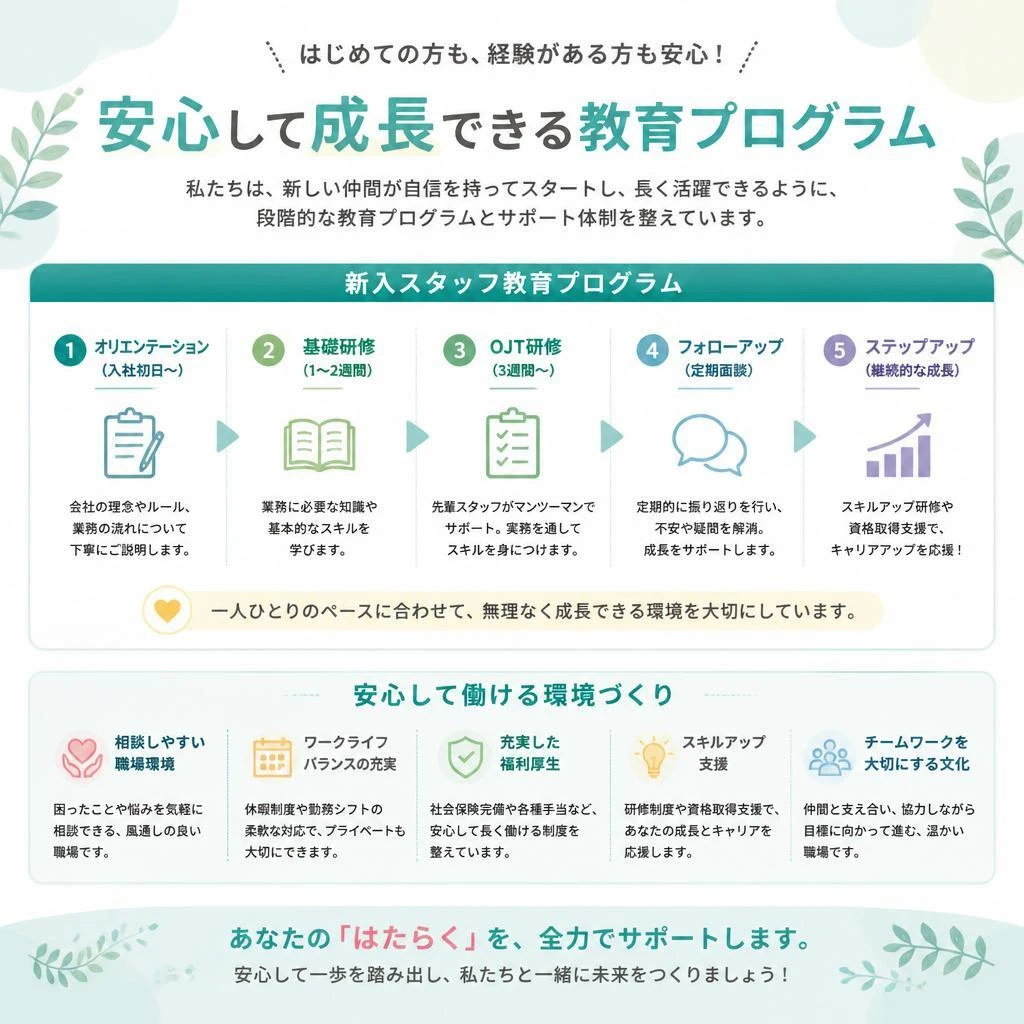 4. 充実した研修制度