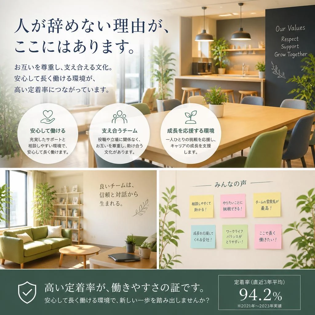 5. 仲間と共に成長できる職場