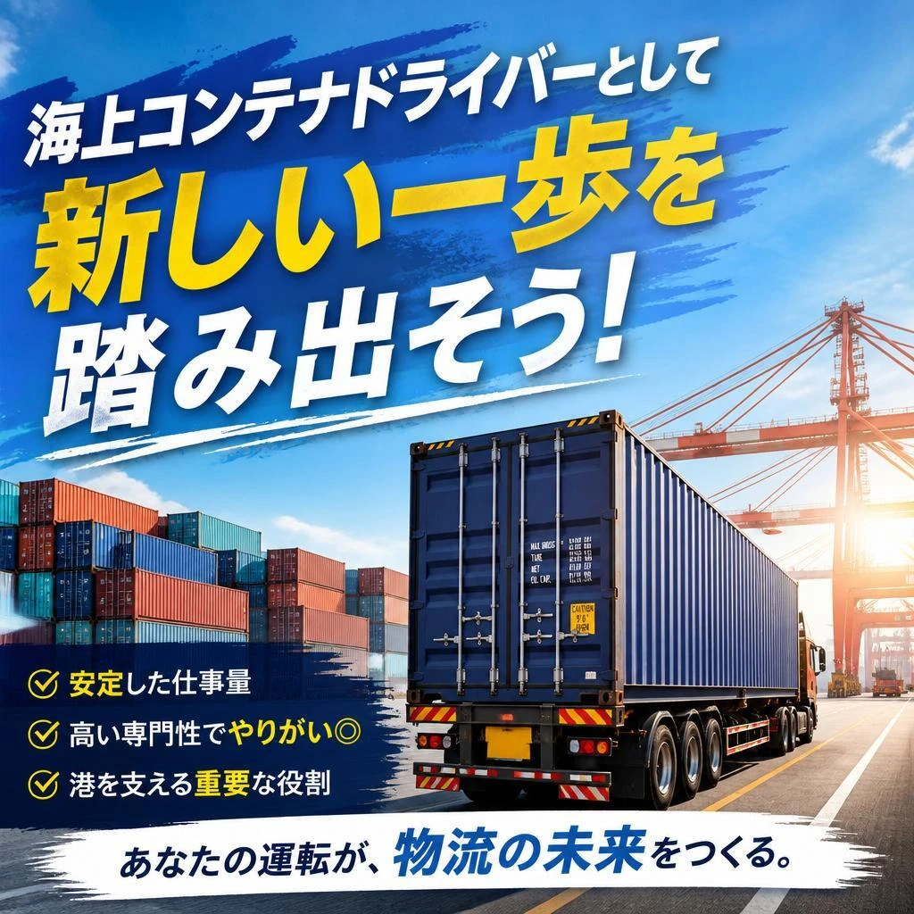 海上コンテナドライバーとして新しい一歩を踏み出そう！
