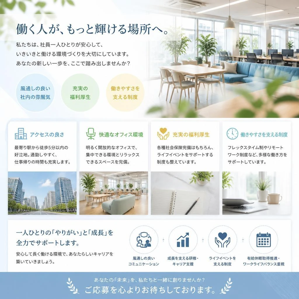 働く環境の魅力