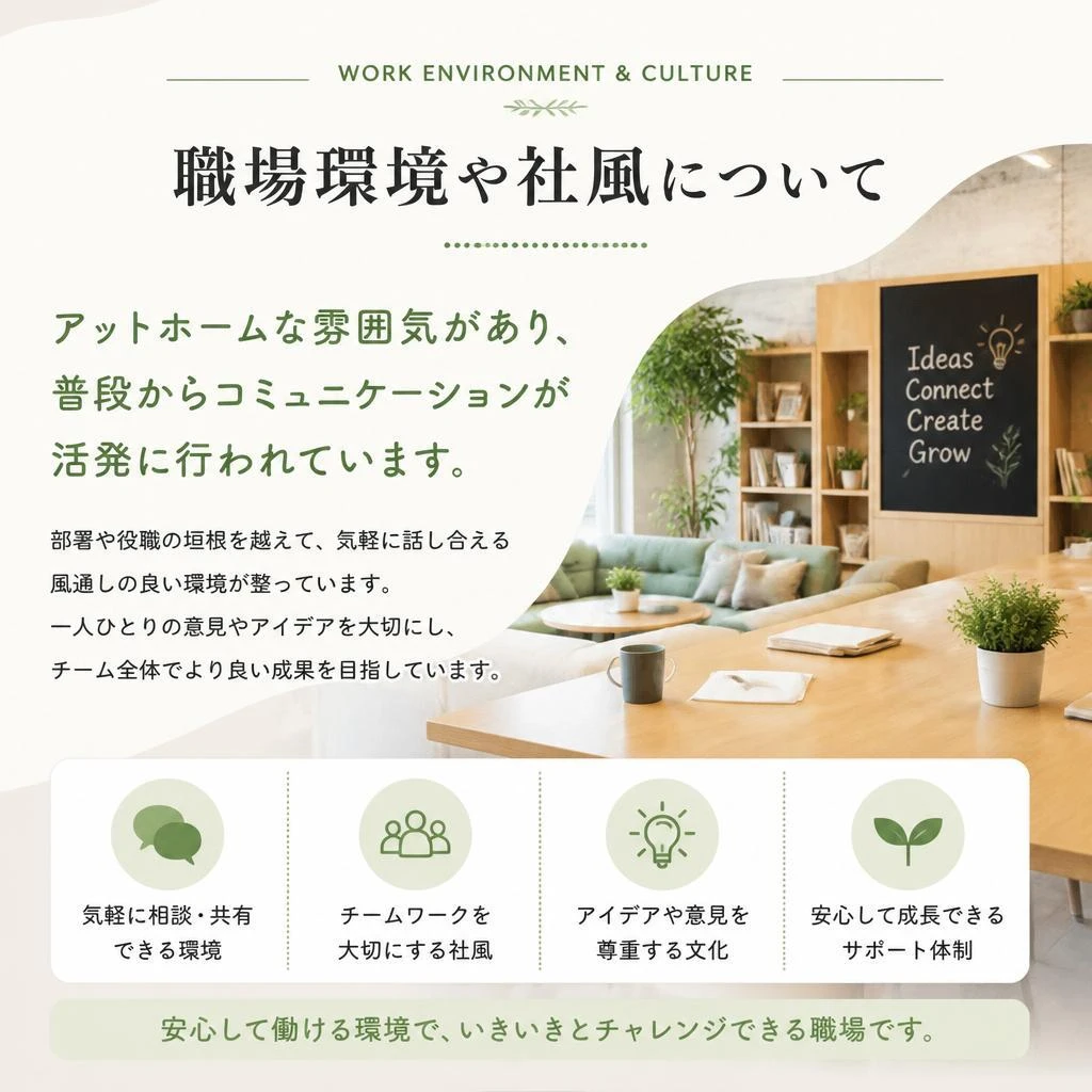 安心して働ける職場