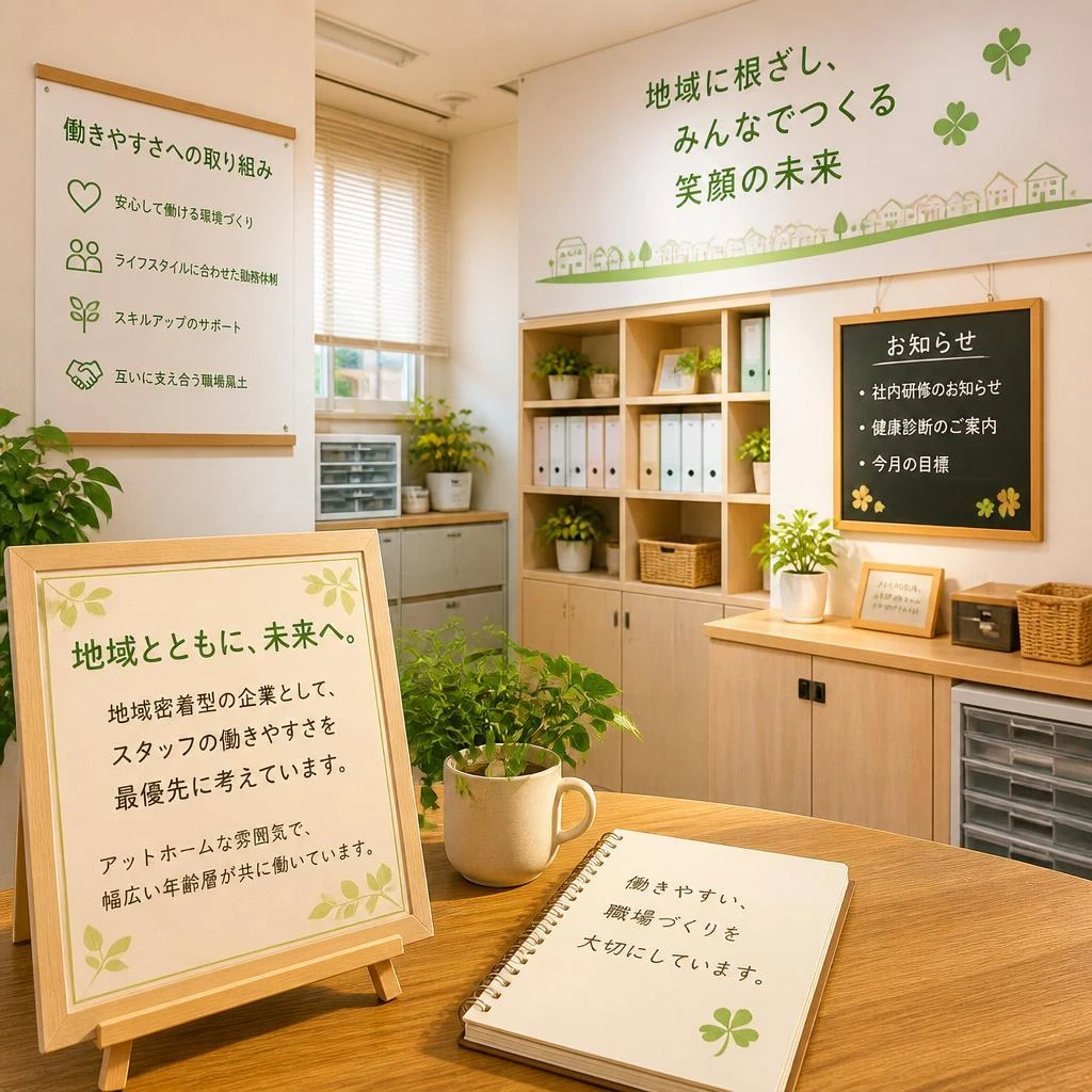 充実した福利厚生と職場環境