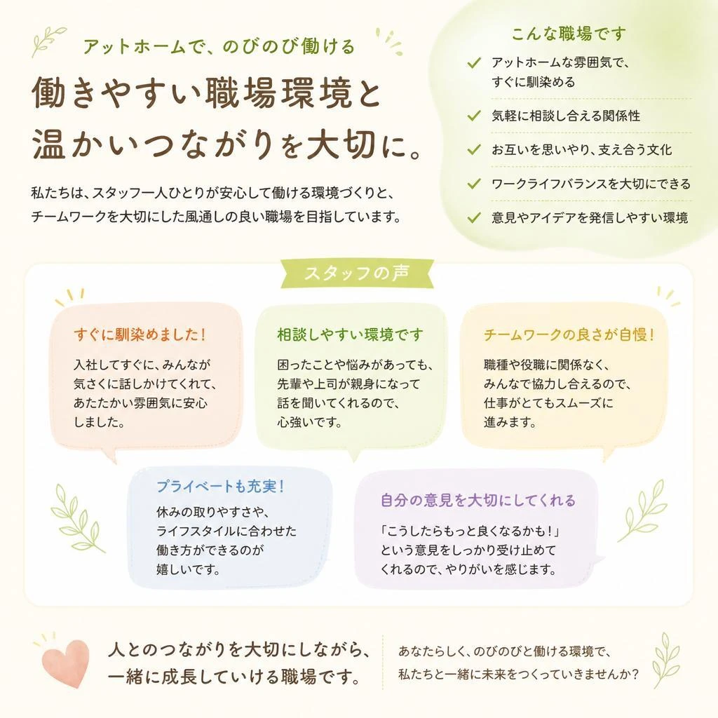 職場環境と社風