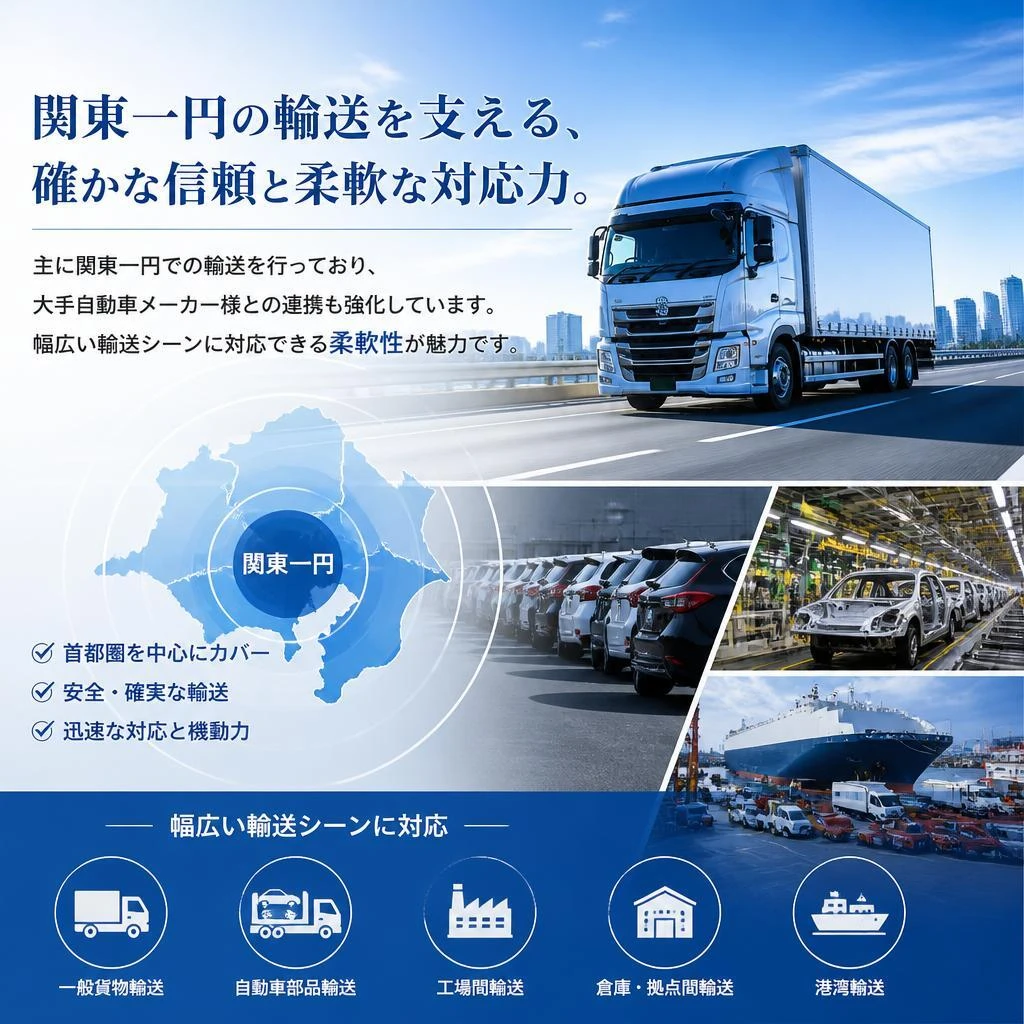 対応エリアと輸送シーン