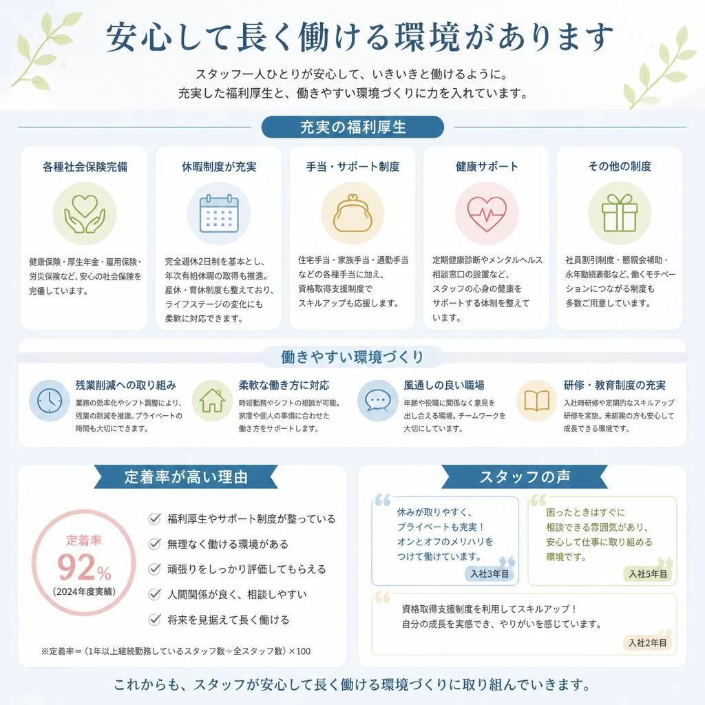 福利厚生と働きやすさ
