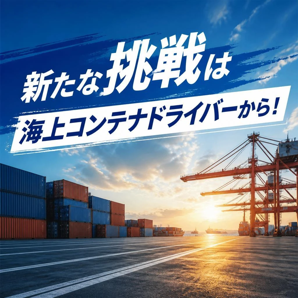 新たな挑戦は海上コンテナドライバーから！