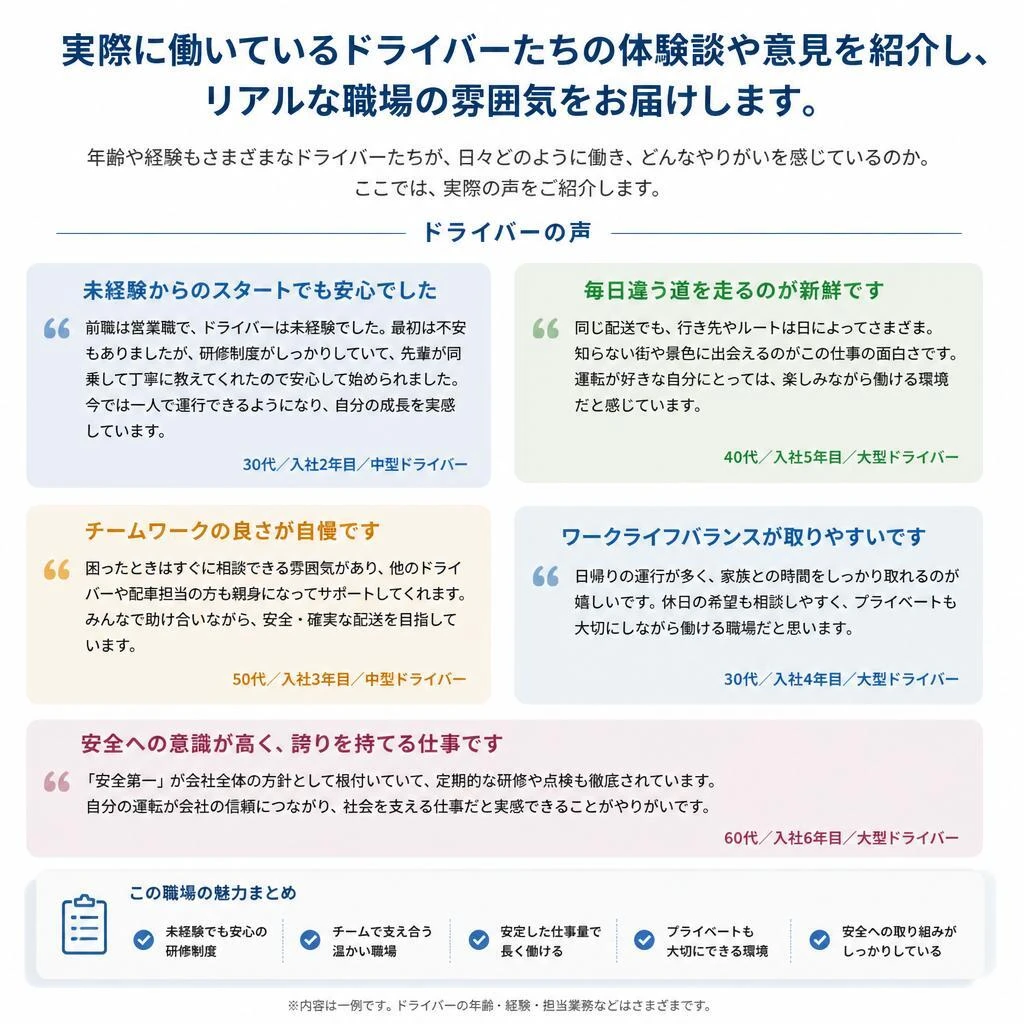 先輩スタッフの声