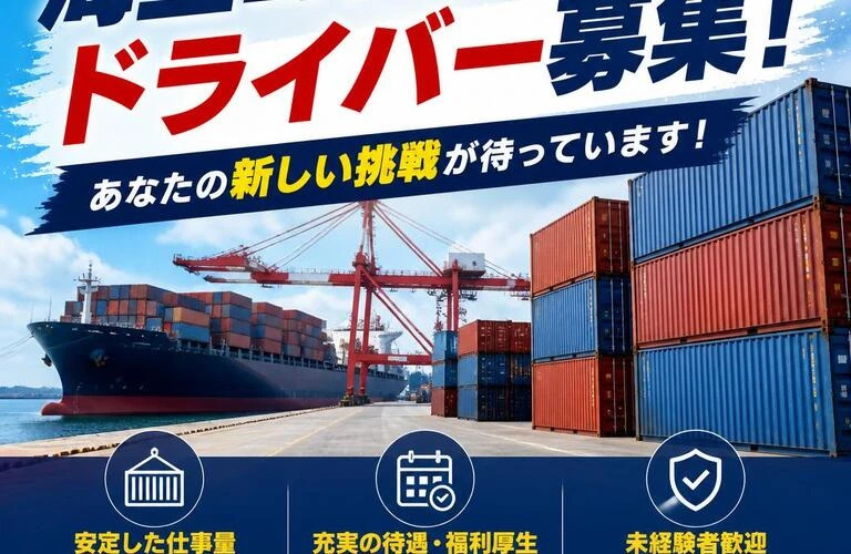海上コンテナドライバー募集！あなたの新しい挑戦が待っています！